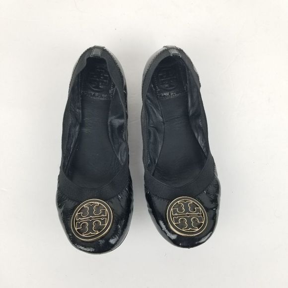 Tory Burch Women's Black Patent Leather Caroline - Picture 3 of 9